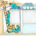 pH調整槽内で汚泥の除去作業中に、硫化水素中毒